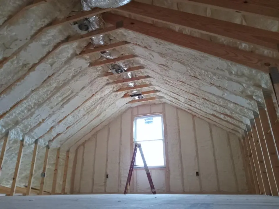 Spray foam roofing application for Crawl Space Insulation project in Elizabethton